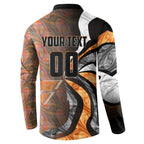 Personalised Greater Western Sydney Giants Button Sweatshirt Trippy Psychedelic Abstract Art Mascot Football Fans
