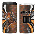 Personalised Greater Western Sydney Giants 4 in 1 Can Cooler Tumbler Trippy Psychedelic Abstract Art Mascot Football Fans