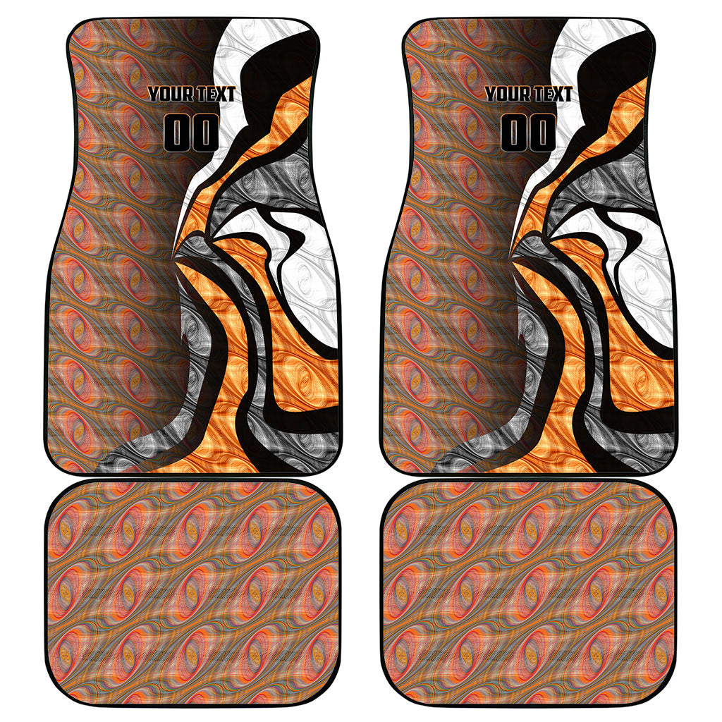 Personalised Greater Western Sydney Giants Car Mats Trippy Psychedelic Abstract Art Mascot Football Fans