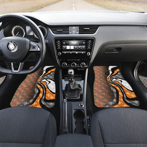 Personalised Greater Western Sydney Giants Car Mats Trippy Psychedelic Abstract Art Mascot Football Fans