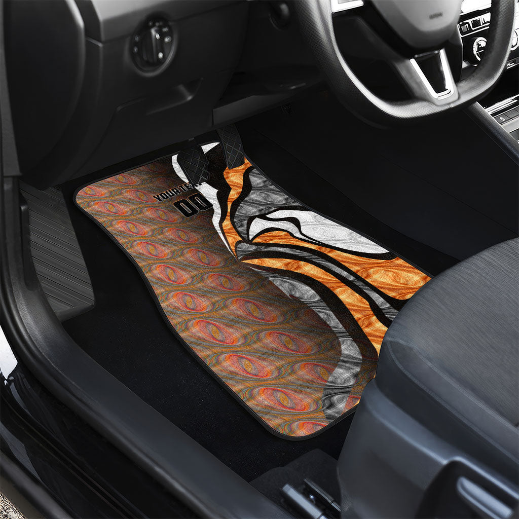 Personalised Greater Western Sydney Giants Car Mats Trippy Psychedelic Abstract Art Mascot Football Fans
