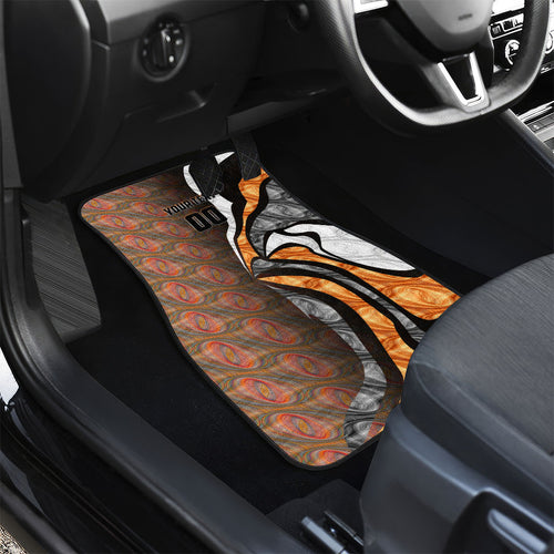 Personalised Greater Western Sydney Giants Car Mats Trippy Psychedelic Abstract Art Mascot Football Fans