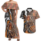 Personalised Greater Western Sydney Giants Couples Matching Off Shoulder Maxi Dress and Hawaiian Shirt Trippy Psychedelic Abstract Art Mascot Football Fans