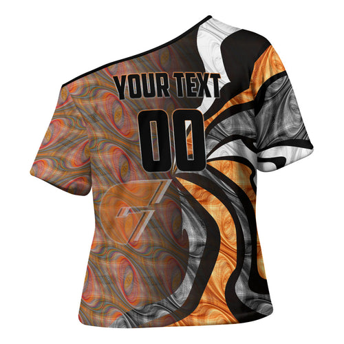 Personalised Greater Western Sydney Giants Cross Shoulder Shirt Trippy Psychedelic Abstract Art Mascot Football Fans