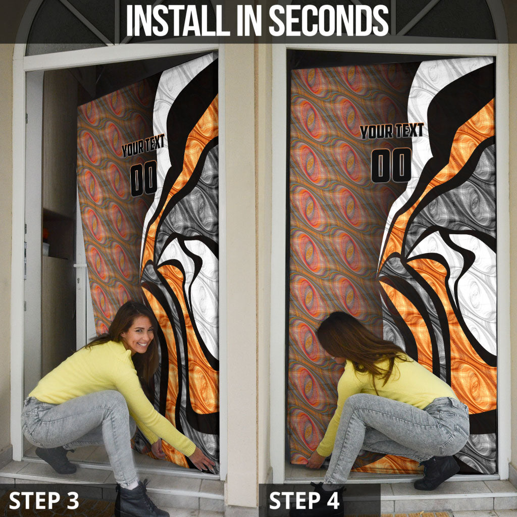 Personalised Greater Western Sydney Giants Door Cover Trippy Psychedelic Abstract Art Mascot Football Fans