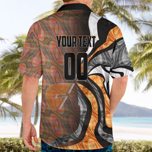 Personalised Greater Western Sydney Giants Hawaiian Shirt Trippy Psychedelic Abstract Art Mascot Football Fans