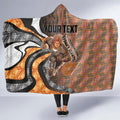 Personalised Greater Western Sydney Giants Hooded Blanket Trippy Psychedelic Abstract Art Mascot Football Fans