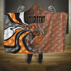 Personalised Greater Western Sydney Giants Hooded Blanket Trippy Psychedelic Abstract Art Mascot Football Fans