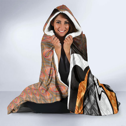 Personalised Greater Western Sydney Giants Hooded Blanket Trippy Psychedelic Abstract Art Mascot Football Fans