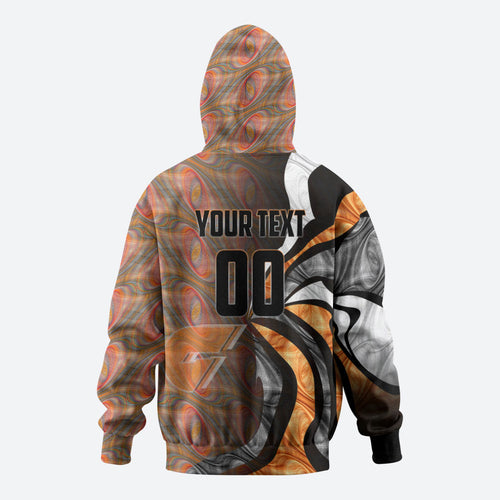 Personalised Greater Western Sydney Giants Hoodie Trippy Psychedelic Abstract Art Mascot Football Fans