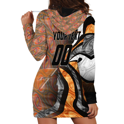 Personalised Greater Western Sydney Giants Hoodie Dress Trippy Psychedelic Abstract Art Mascot Football Fans