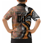 Personalised Greater Western Sydney Giants Kid Hawaiian Shirt Trippy Psychedelic Abstract Art Mascot Football Fans