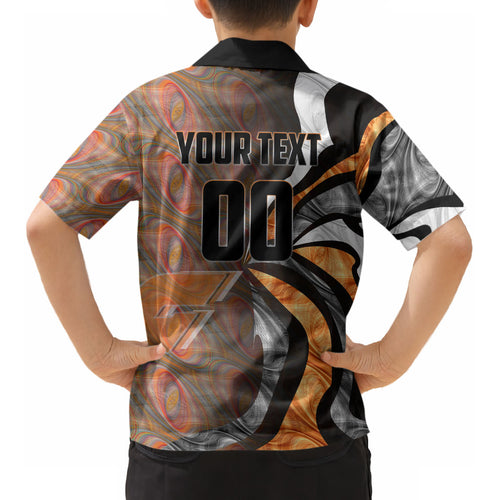 Personalised Greater Western Sydney Giants Kid Hawaiian Shirt Trippy Psychedelic Abstract Art Mascot Football Fans