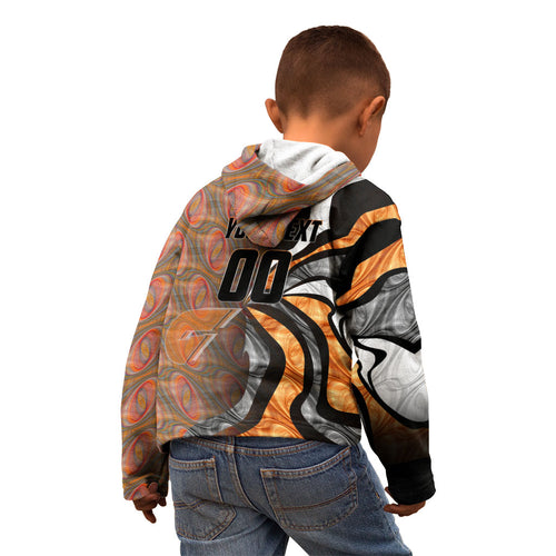 Personalised Greater Western Sydney Giants Kid Hoodie Trippy Psychedelic Abstract Art Mascot Football Fans
