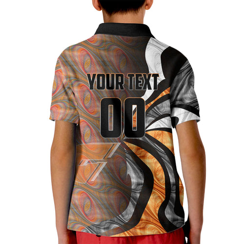 Personalised Greater Western Sydney Giants Kid Polo Shirt Trippy Psychedelic Abstract Art Mascot Football Fans