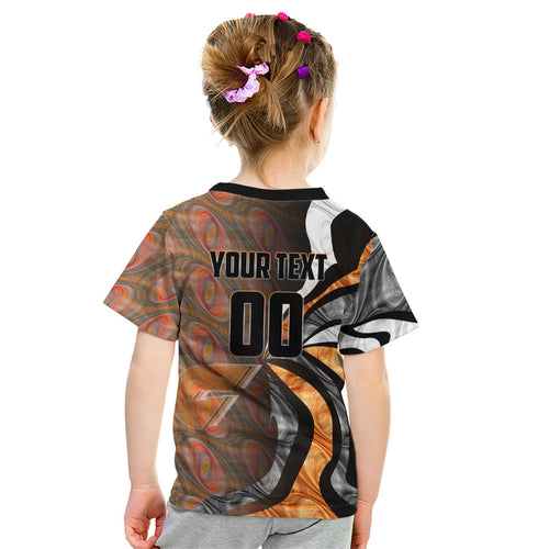 Personalised Greater Western Sydney Giants Kid T Shirt Trippy Psychedelic Abstract Art Mascot Football Fans