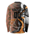 Personalised Greater Western Sydney Giants Long Sleeve Shirt Trippy Psychedelic Abstract Art Mascot Football Fans
