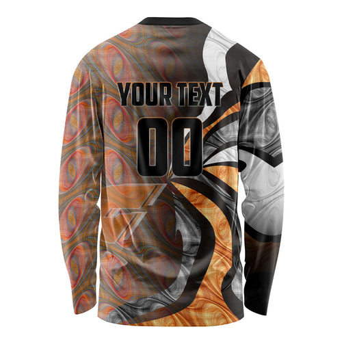 Personalised Greater Western Sydney Giants Long Sleeve Shirt Trippy Psychedelic Abstract Art Mascot Football Fans