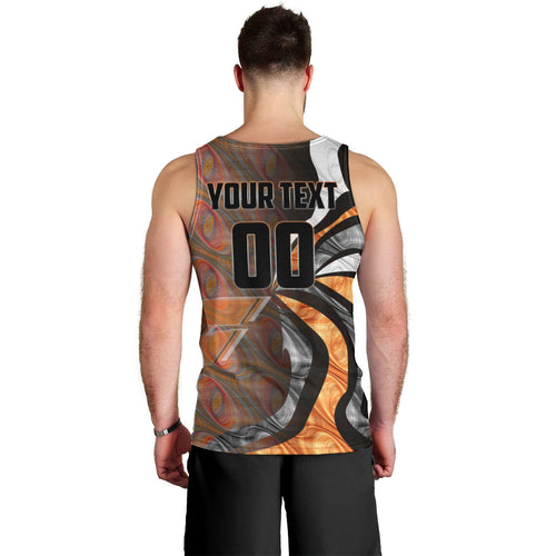 Personalised Greater Western Sydney Giants Men Tank Top Trippy Psychedelic Abstract Art Mascot Football Fans