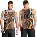 Personalised Greater Western Sydney Giants Men Tank Top Trippy Psychedelic Abstract Art Mascot Football Fans
