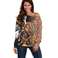 Personalised Greater Western Sydney Giants Off Shoulder Sweater Trippy Psychedelic Abstract Art Mascot Football Fans
