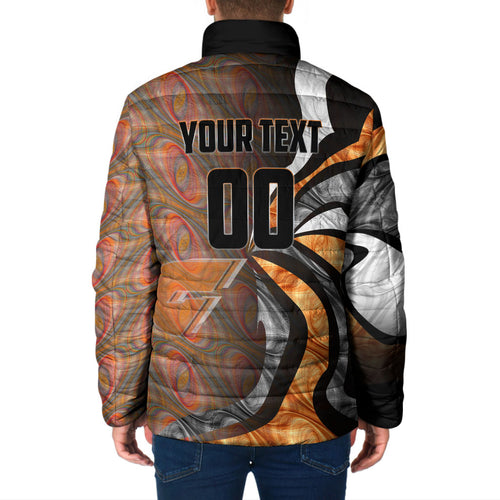 Personalised Greater Western Sydney Giants Padded Jacket Trippy Psychedelic Abstract Art Mascot Football Fans