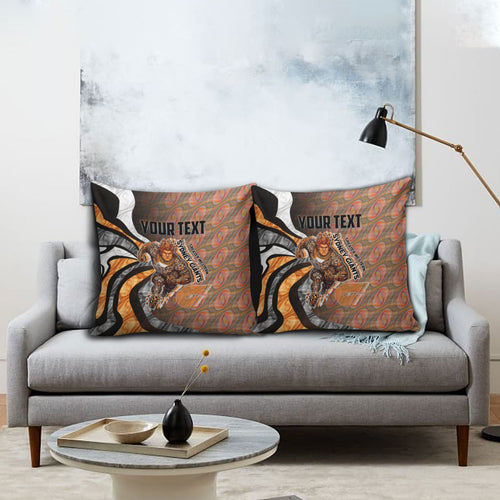 Personalised Greater Western Sydney Giants Pillow Cover Trippy Psychedelic Abstract Art Mascot Football Fans