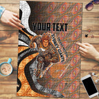 Personalised Greater Western Sydney Giants Puzzle Trippy Psychedelic Abstract Art Mascot Football Fans