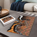 Personalised Greater Western Sydney Giants Puzzle Trippy Psychedelic Abstract Art Mascot Football Fans