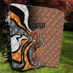 Personalised Greater Western Sydney Giants Quilt Trippy Psychedelic Abstract Art Mascot Football Fans
