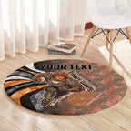 Personalised Greater Western Sydney Giants Round Carpet Trippy Psychedelic Abstract Art Mascot Football Fans