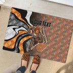 Personalised Greater Western Sydney Giants Rubber Doormat Trippy Psychedelic Abstract Art Mascot Football Fans