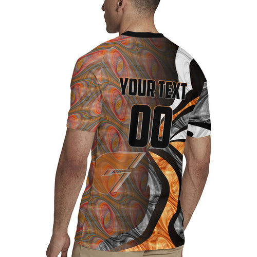 Personalised Greater Western Sydney Giants Rugby Jersey Trippy Psychedelic Abstract Art Mascot Football Fans