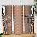 Personalised Greater Western Sydney Giants Skinny Tumbler Trippy Psychedelic Abstract Art Mascot Football Fans