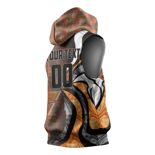 Personalised Greater Western Sydney Giants Sleeveless Hoodie Trippy Psychedelic Abstract Art Mascot Football Fans