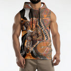 Personalised Greater Western Sydney Giants Sleeveless Hoodie Trippy Psychedelic Abstract Art Mascot Football Fans