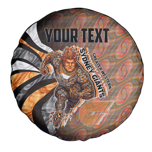 Personalised Greater Western Sydney Giants Spare Tire Cover Trippy Psychedelic Abstract Art Mascot Football Fans