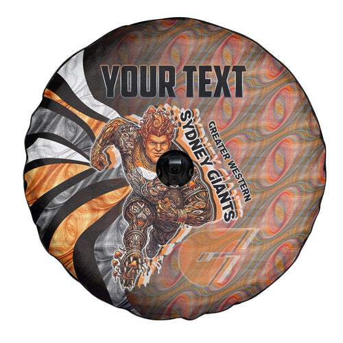 Personalised Greater Western Sydney Giants Spare Tire Cover Trippy Psychedelic Abstract Art Mascot Football Fans