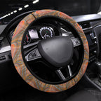 Greater Western Sydney Giants Steering Wheel Cover Trippy Psychedelic Abstract Art Mascot Football Fans