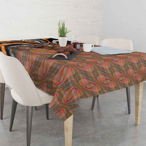 Personalised Greater Western Sydney Giants Tablecloth Trippy Psychedelic Abstract Art Mascot Football Fans