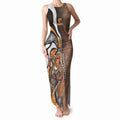 Personalised Greater Western Sydney Giants Tank Maxi Dress Trippy Psychedelic Abstract Art Mascot Football Fans