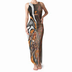 Personalised Greater Western Sydney Giants Tank Maxi Dress Trippy Psychedelic Abstract Art Mascot Football Fans