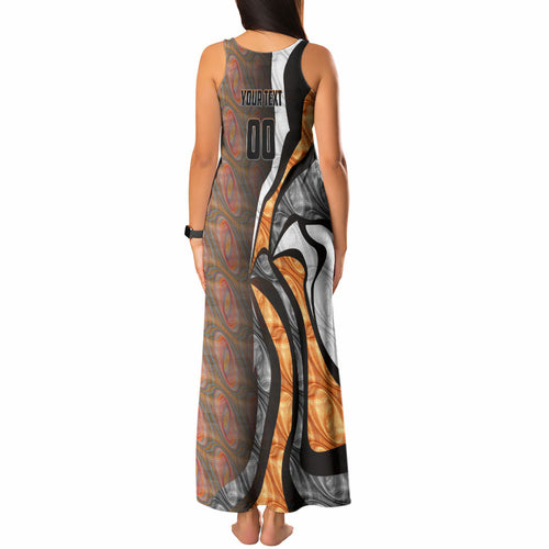 Personalised Greater Western Sydney Giants Tank Maxi Dress Trippy Psychedelic Abstract Art Mascot Football Fans