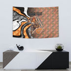 Personalised Greater Western Sydney Giants Tapestry Trippy Psychedelic Abstract Art Mascot Football Fans