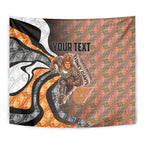 Personalised Greater Western Sydney Giants Tapestry Trippy Psychedelic Abstract Art Mascot Football Fans