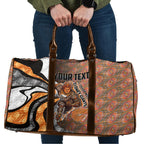Personalised Greater Western Sydney Giants Travel Bag Trippy Psychedelic Abstract Art Mascot Football Fans