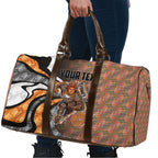 Personalised Greater Western Sydney Giants Travel Bag Trippy Psychedelic Abstract Art Mascot Football Fans
