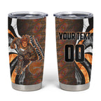 Personalised Greater Western Sydney Giants Tumbler Cup Trippy Psychedelic Abstract Art Mascot Football Fans