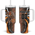 Personalised Greater Western Sydney Giants Tumbler With Handle Trippy Psychedelic Abstract Art Mascot Football Fans