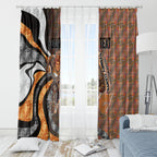 Personalised Greater Western Sydney Giants Window Curtain Trippy Psychedelic Abstract Art Mascot Football Fans